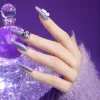 Purple gradient nail art hand-specific accessory set Specification image